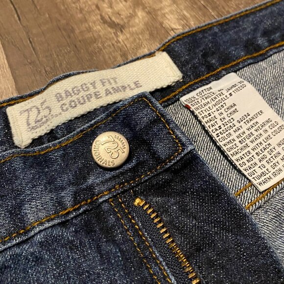 725 Originals Mens Baggy Fit Blue Jeans Labelled 40x30 - Picture 2 of 6